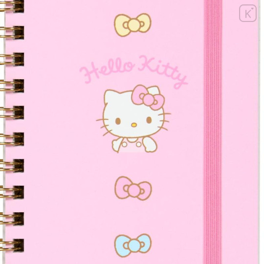 Japan Sanrio Original Slim Ring Notebook - Hello Kitty - 4