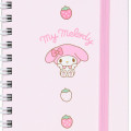 Japan Sanrio Original Slim Ring Notebook - My Melody - 4
