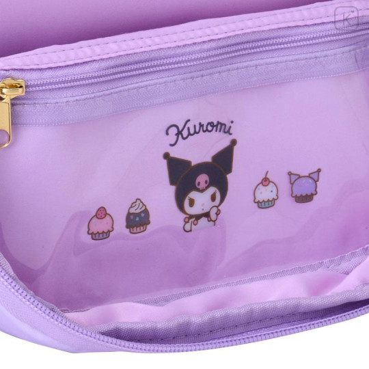 Japan Sanrio Original Stand Stationery Case - Kuromi : Simple - 6