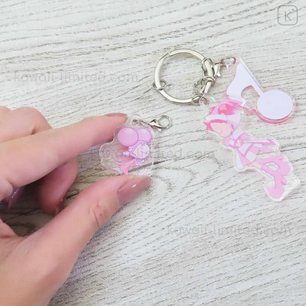 Japan Ojamajo Doremi Acrylic Keychain 3 Charm - Doremi & Dodo 25th
