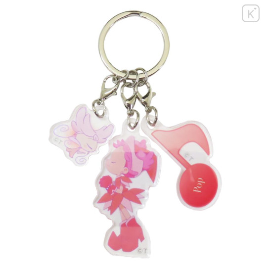 Japan Ojamajo Doremi Acrylic Keychain 3 Charm - Harukaze Pop & Fafa 25th Anniversary - 1