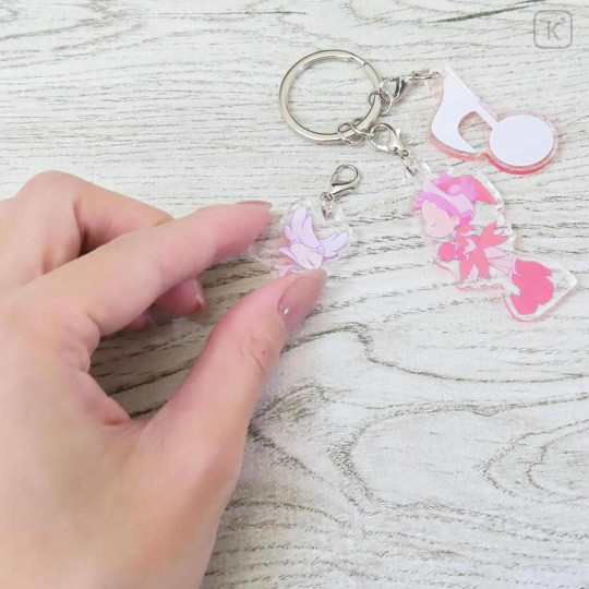 Japan Ojamajo Doremi Acrylic Keychain 3 Charm - Harukaze Pop & Fafa 25th Anniversary - 2