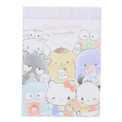 Japan Sanrio Mini Notepad - Characters : Friends Always Together