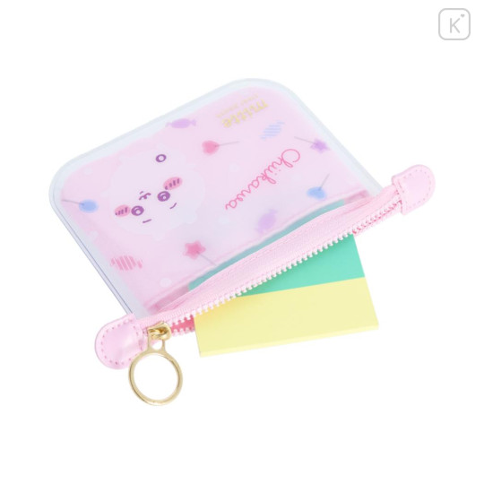 Japan Chiikawa Clear Flat Mini Pouch - Chiikawa : Pink - 3