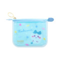 Japan Chiikawa Clear Flat Mini Pouch - Hachiware : Blue - 1