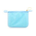 Japan Chiikawa Clear Flat Mini Pouch - Hachiware : Blue - 2