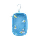 Japan Peanuts Clear Mini Pouch - Snoopy & Woodstock : Night Blue