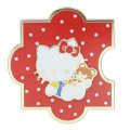 Japan Sanrio Pin Badge - Hello Kitty 50th Anniversary Tiny Chum Hug - 1
