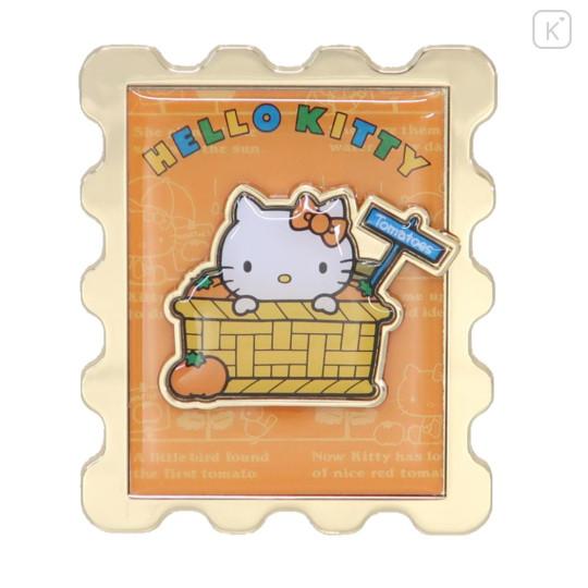 Japan Sanrio Pin Badge - Hello Kitty 50th Anniversary Tomato - 1