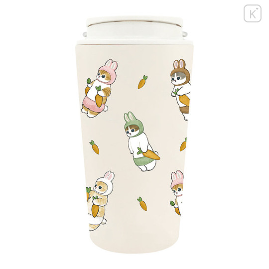Japan Mofusand Portable Insulated Tumbler 360ml - Rabbit Cat Usanyan - 1
