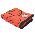 Japan Miffy Jacquard Long Towel - Miffy : Animals Orange Red - 3