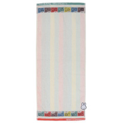Japan Miffy Jacquard Long Towel - Miffy : Animals Colorful