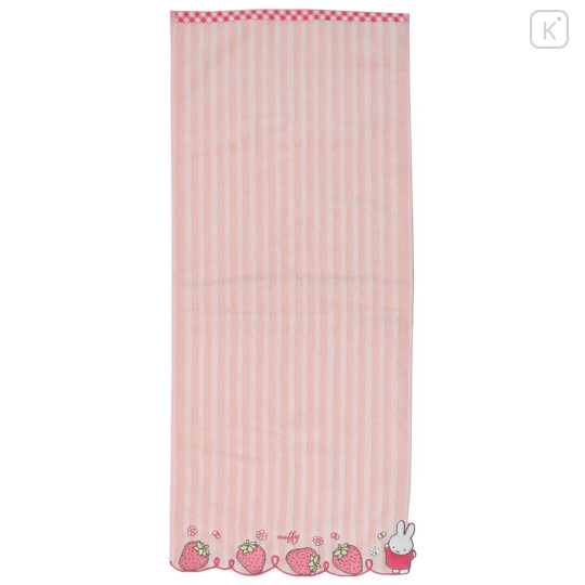 Japan Miffy Jacquard Face Towel - Miffy : Strawberry Pink - 1
