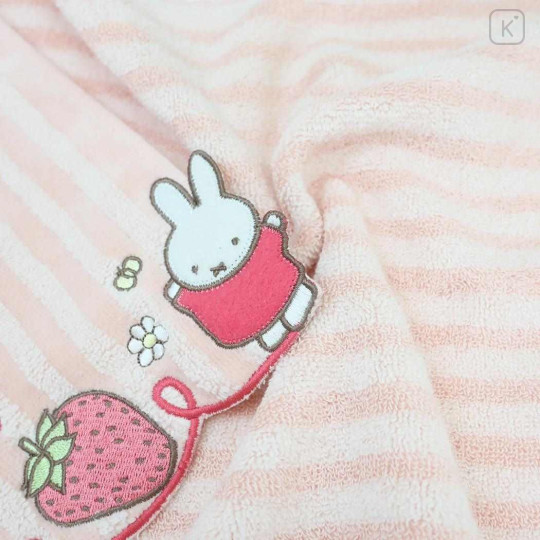 Japan Miffy Jacquard Face Towel - Miffy : Strawberry Pink - 2
