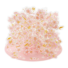 Japan Sanrio 3D Greeting Card - Spring Cherry Blossoms Transparent