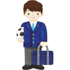 Japan Sanrio 3D Greeting Card - Teen Boy Football