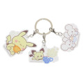 Japan Pokemon Acrylic Keychain 3 Charm - Milcery & Pichu & Pikachu & Tandemaus : Pokepeace - 1