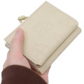 Japan Miffy Trifold Wallet - Miffy : Gold Beige Embossed - 2