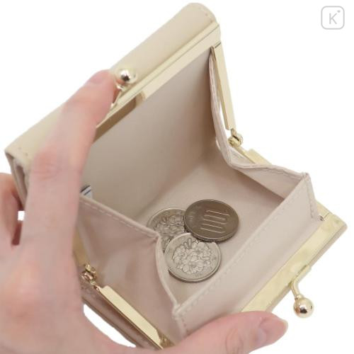 Japan Miffy Trifold Wallet - Miffy : Gold Beige Embossed - 4