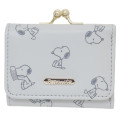 Japan Peanuts Trifold Wallet - Snoopy : Gold Grey Embossed - 1