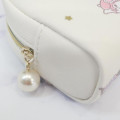 Japan Sanrio Round Mini Pouch - Kuromi : Characters : Gold Star Beige Good Night - 4