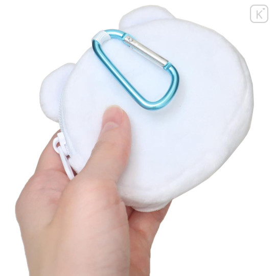Japan Loveez Mascot Mini Pouch with Carabiner - Sumoppi Flat - 2