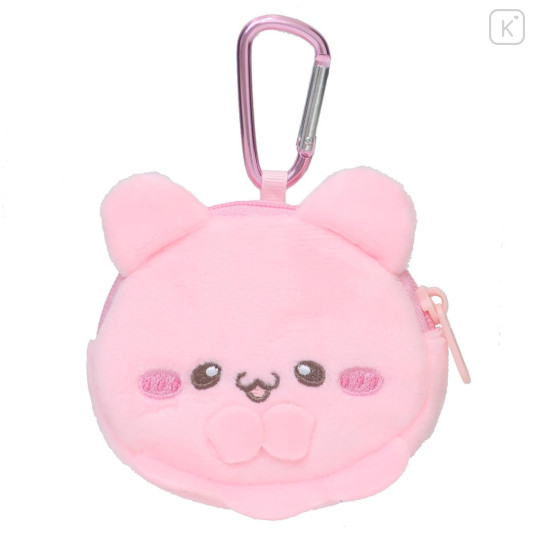 Japan Loveez Mascot Mini Pouch with Carabiner - Pyonchi Flat - 1