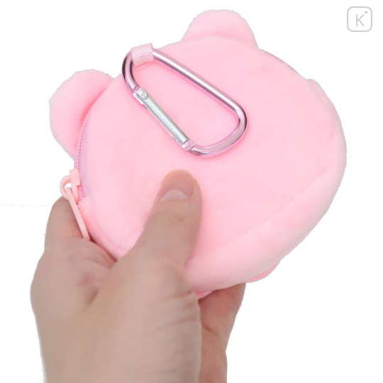 Japan Loveez Mascot Mini Pouch with Carabiner - Pyonchi Flat - 2