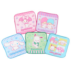 Japan Sanrio Petit Towel Handkerchief Set - Characters Gummy B