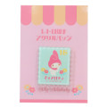 Japan Sanrio Acrylic Badge & Clip - My Melody : Stamp Flower - 1