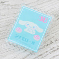 Japan Sanrio Acrylic Badge & Clip - Cinnamoroll : Stamp Flower - 3
