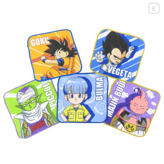 Japan Dragon Ball Petit Towel Handkerchief Set - Goku & Vegeta & Fat Buu - 1
