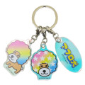 Japan San-X Acrylic Keychain 3 Charm - Afro Ken - 1
