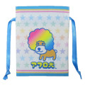 Japan San-X Mini Drawstring Pouch - Afro Ken : Blue White - 1