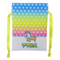Japan San-X Mini Drawstring Pouch - Afro Ken : Neon Yellow Blue - 1