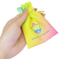 Japan San-X Mini Drawstring Pouch - Afro Ken : Neon Yellow - 2