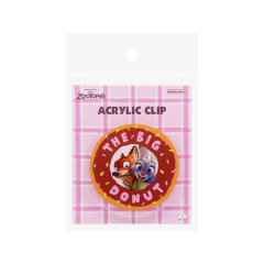 Japan Disney Acrylic Clip - Zootopia : Big Donut