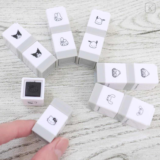 Japan Sanrio Mini Pochi Pom Stamp Set - My Melody : Wink - 2