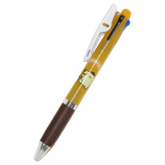 Japan Sanrio Jetstream 3 Color Multi Ballpoint Pen - Pompompurin : Flower Orange Brown
