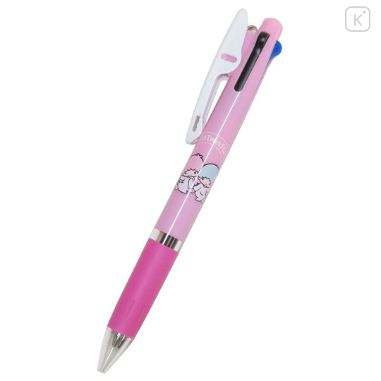 Japan Sanrio Jetstream 3 Color Multi Ballpoint Pen - Little Twin Stars : Pink - 1