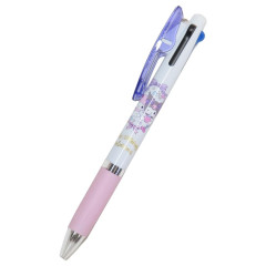 Japan Sanrio Jetstream 3 Color Multi Ballpoint Pen - Kuromi & My Melody : Strawberry Flower