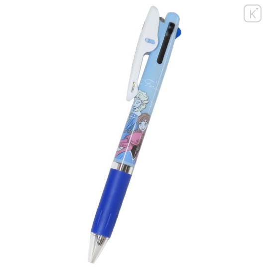 Japan Disney Jetstream 3 Color Multi Ballpoint Pen - Anna & Elsa : Smile - 1