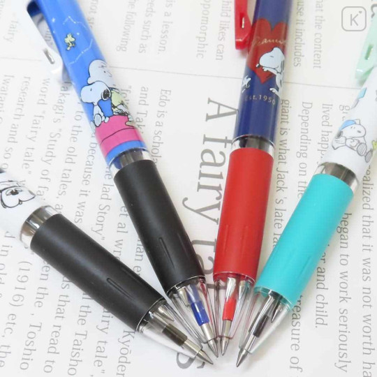 Japan Peanuts Jetstream 3 Color Multi Ballpoint Pen - Snoopy : Good Night Mint - 3
