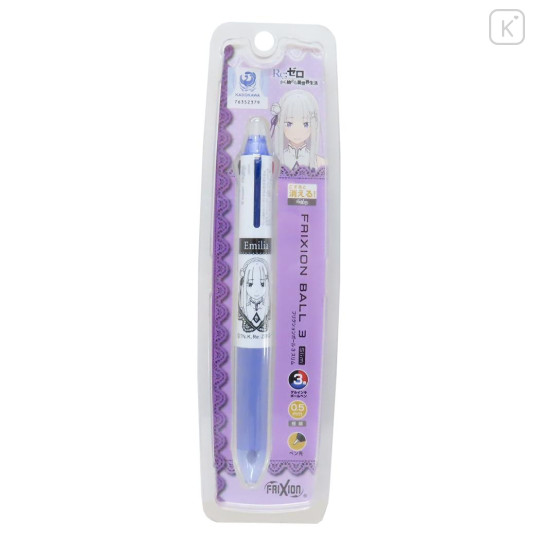Japan Re Zero FriXion Ball 3 Slim Color Multi Erasable Gel Pen - Emilia Hisago - 1