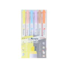 Japan Pokemon Ninipie Color Pen & Highlighter Set - Pokepeace
