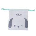 Japan Sanrio Mini Drawstring Pouch - Pochacco : Face Smile - 1