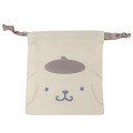 Japan Sanrio Mini Drawstring Pouch - Pompompurin : Face Smile - 1