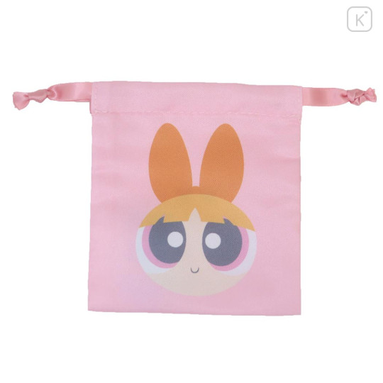 Japan The Powerpuff Girls Mini Drawstring Pouch - Blossom Face Smile - 1
