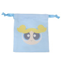 Japan The Powerpuff Girls Mini Drawstring Pouch - Bubbles Face Smile - 1