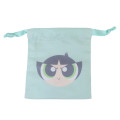 Japan The Powerpuff Girls Mini Drawstring Pouch - Buttercup Face Smile - 1